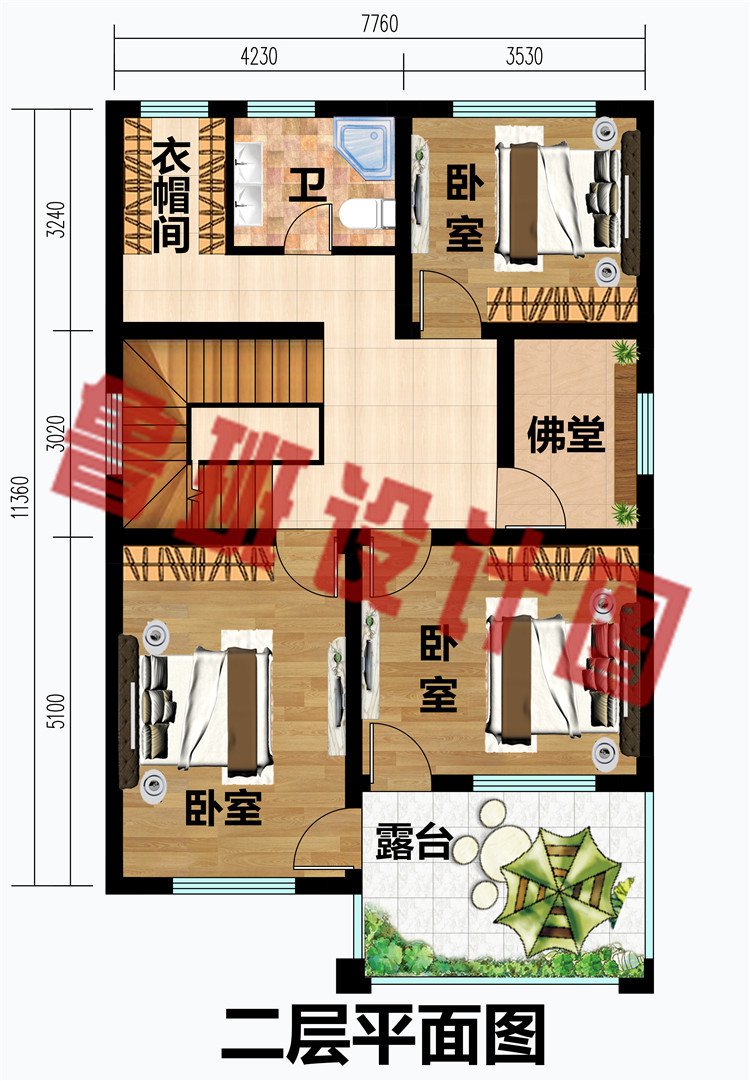 造价17万-23万农村自建别墅设计图