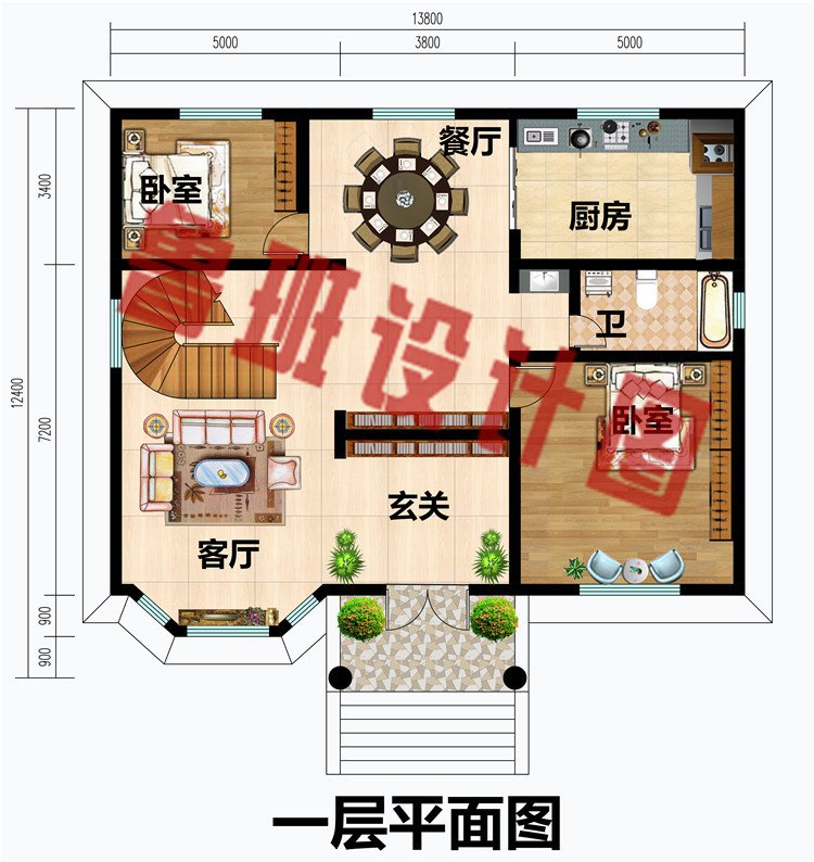 精致的二层小洋楼设计图