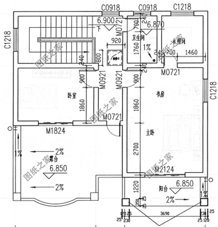 农村三层住房三层设计图