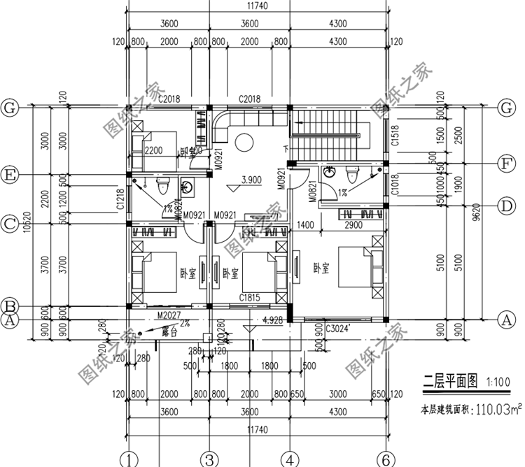 二层户型图