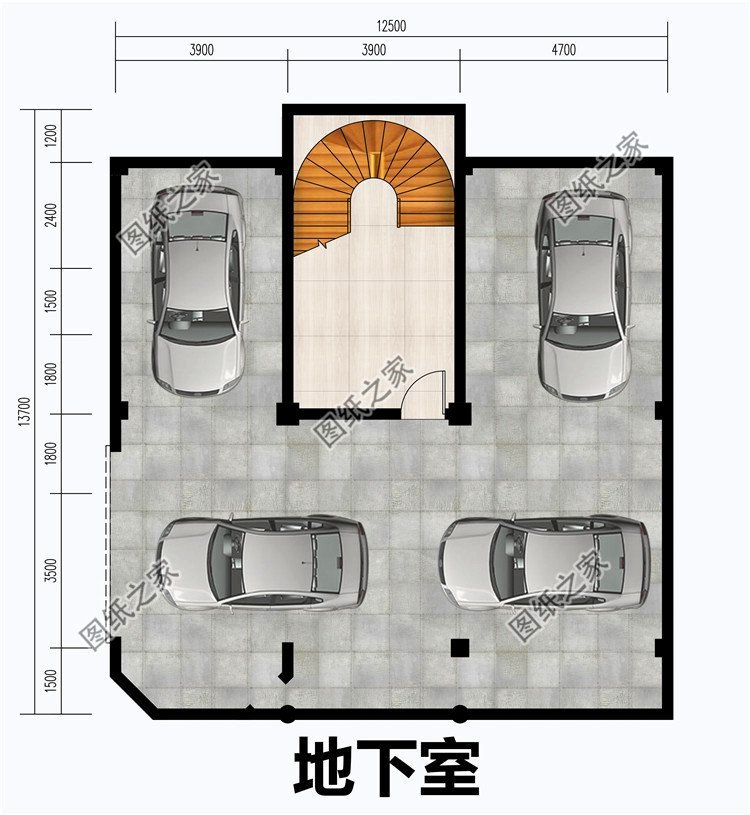 地下室户型图