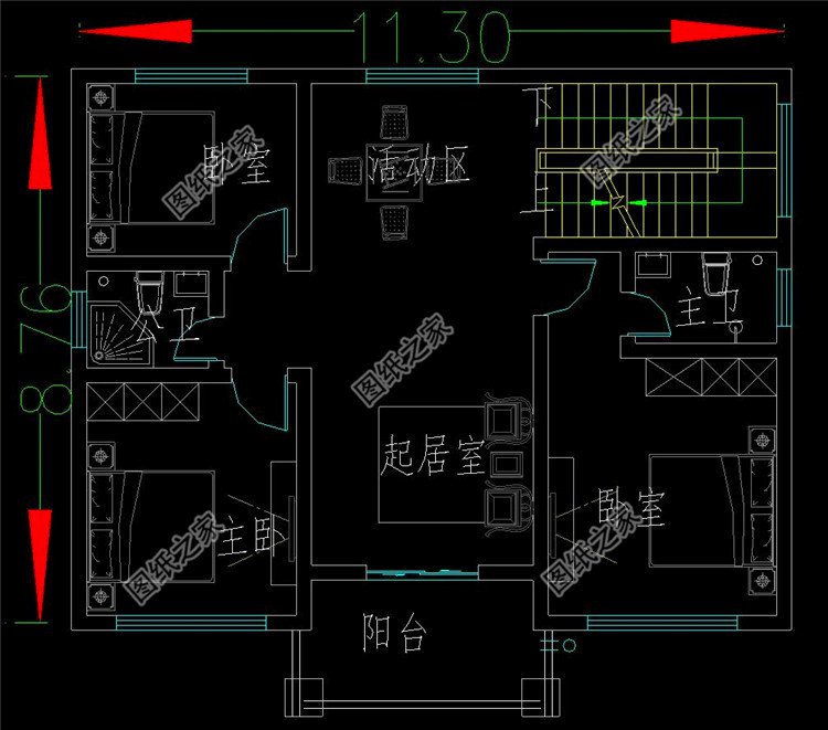 二层户型图