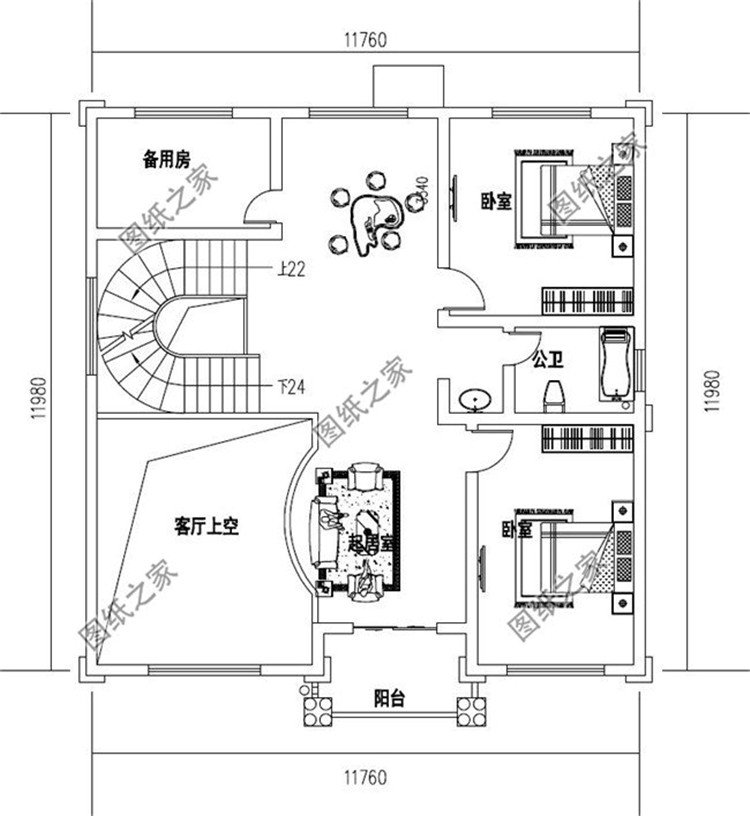 二层户型图