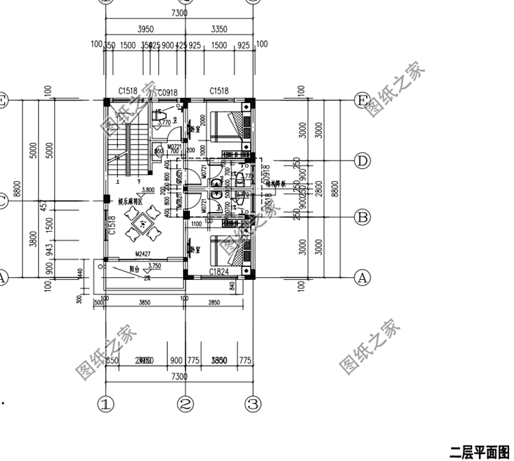 二层户型图