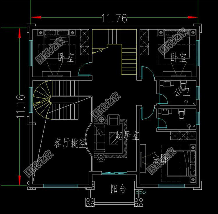 二层户型图