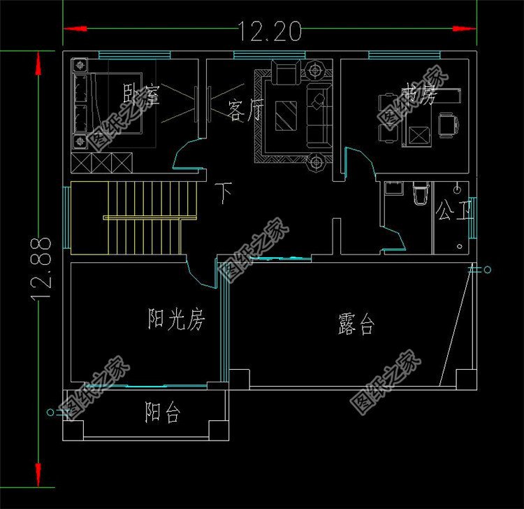 三层户型图