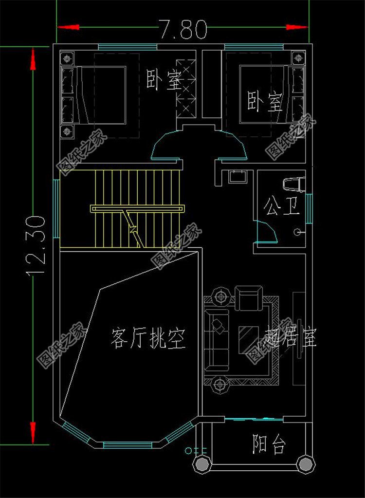 二层户型图