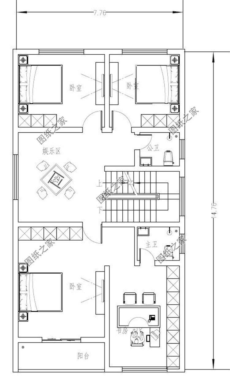 二层户型图