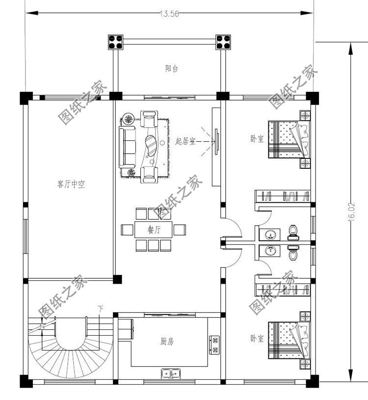 二层户型图