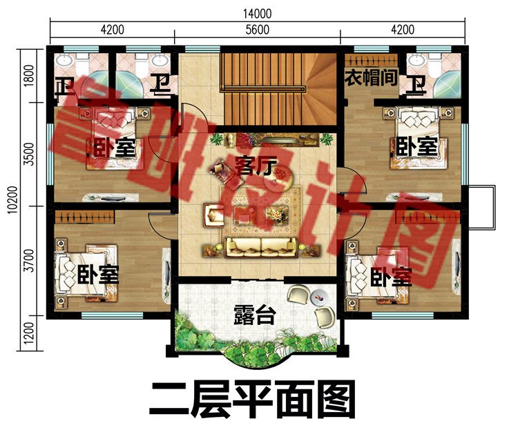 新款简约时尚二层自建小别墅