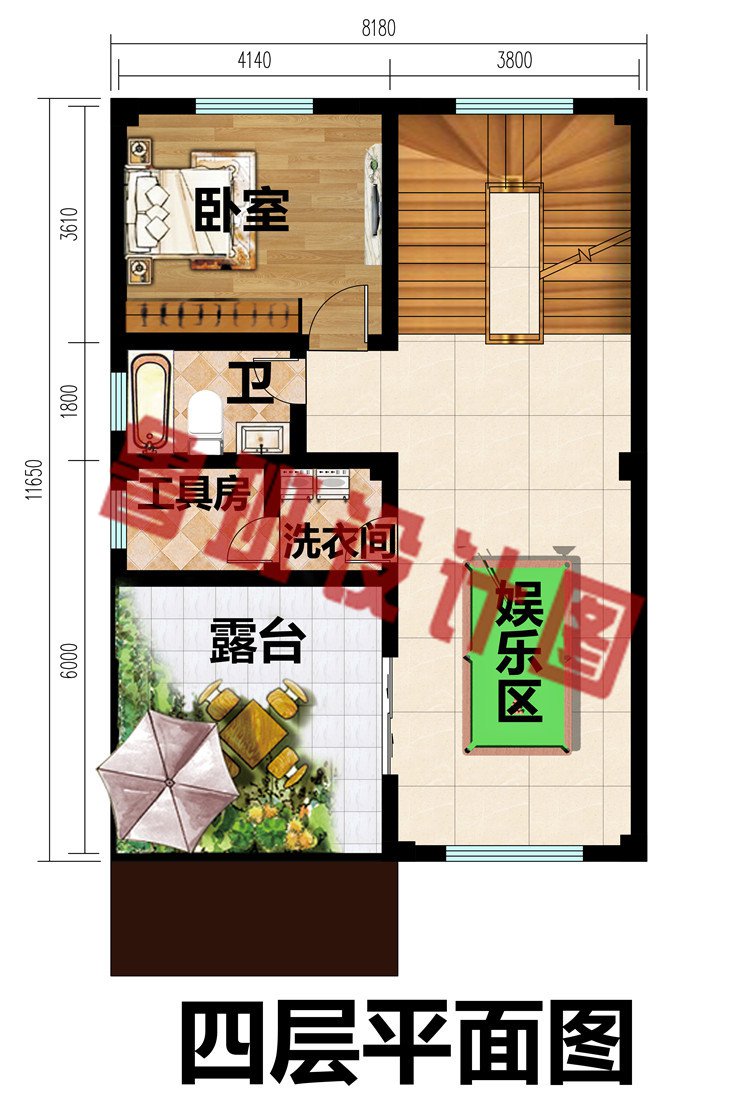 小户型四层自建房别墅