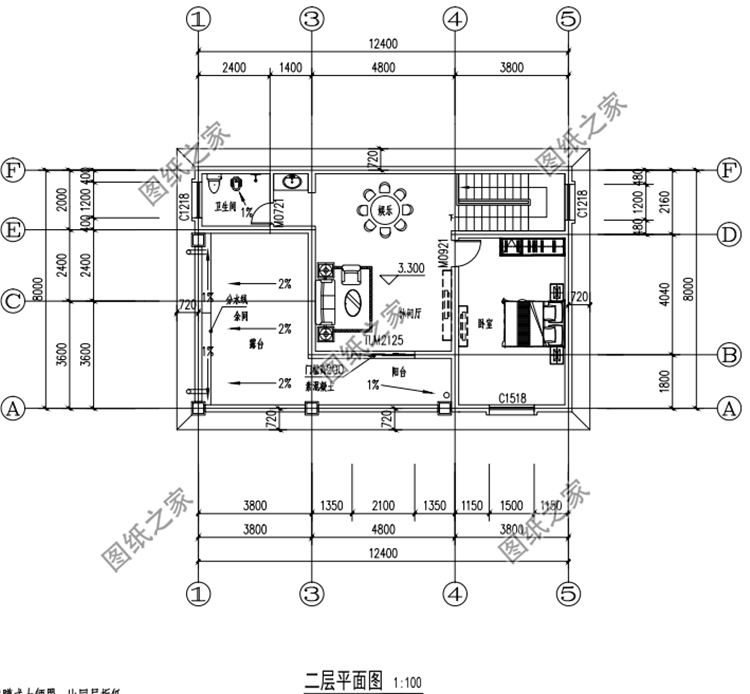 二层户型图