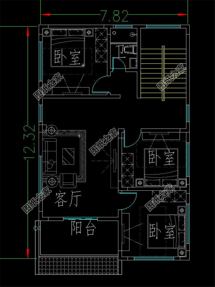 二层户型图