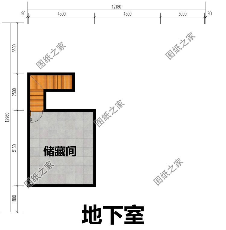 地下室户型图