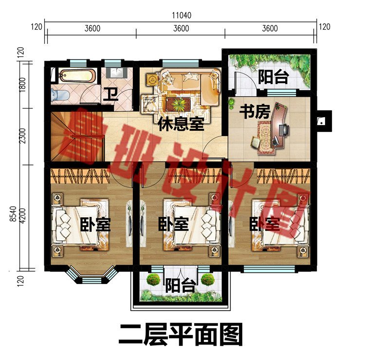 二层楼房图片造价10万