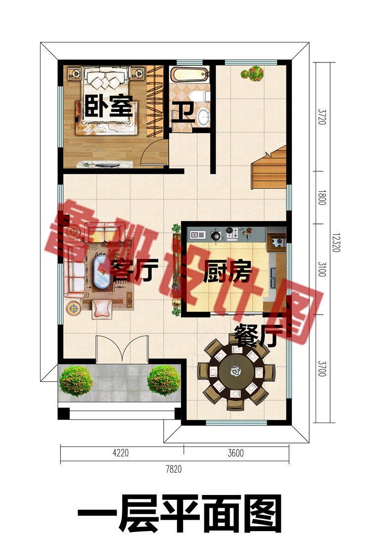 90平方米左右小户型自建三层房子