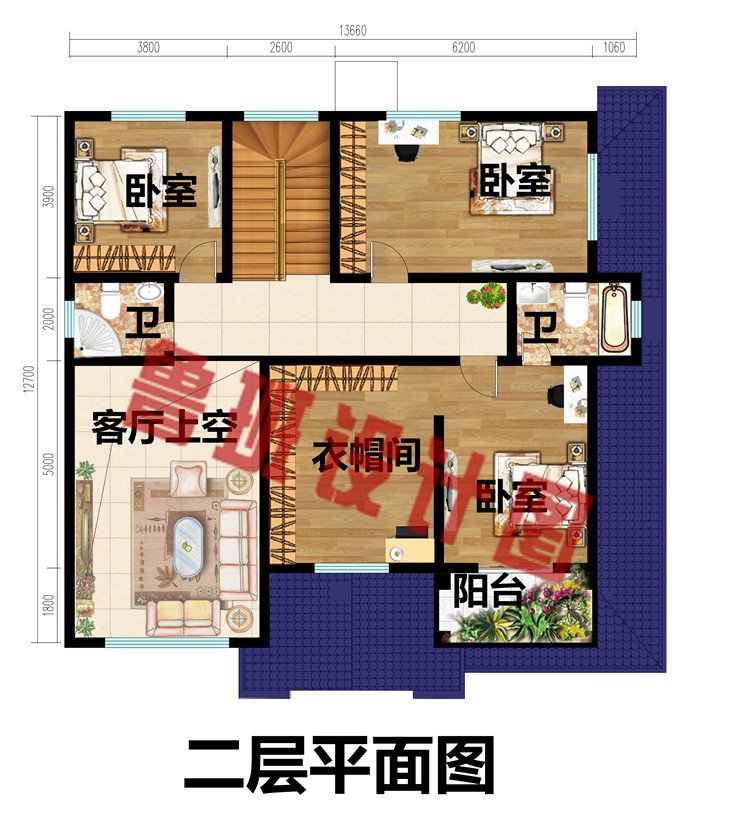 新农村二层简欧式别墅设计图