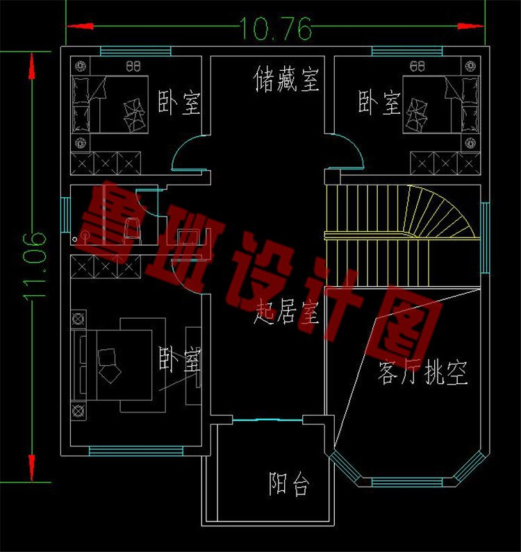 二层楼房设计图纸