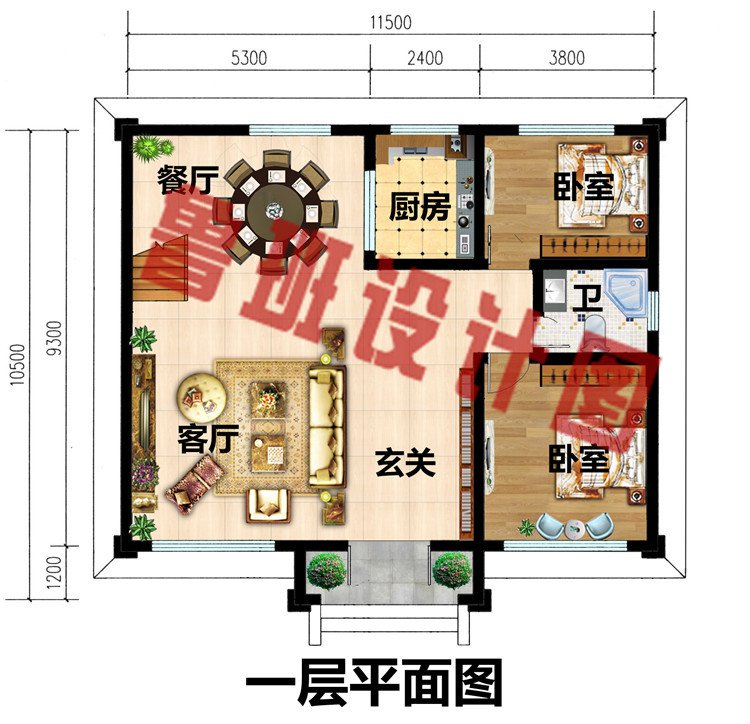 农村20万元二层小楼图