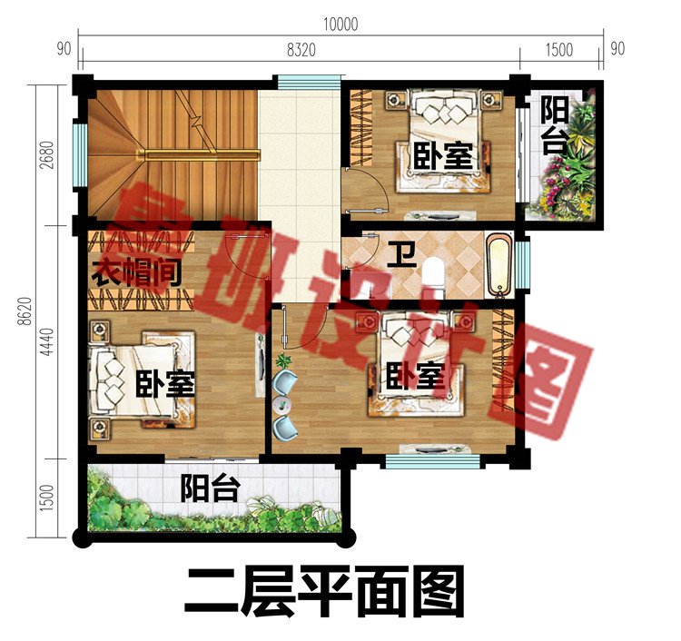 新型农村三层自建房屋设计