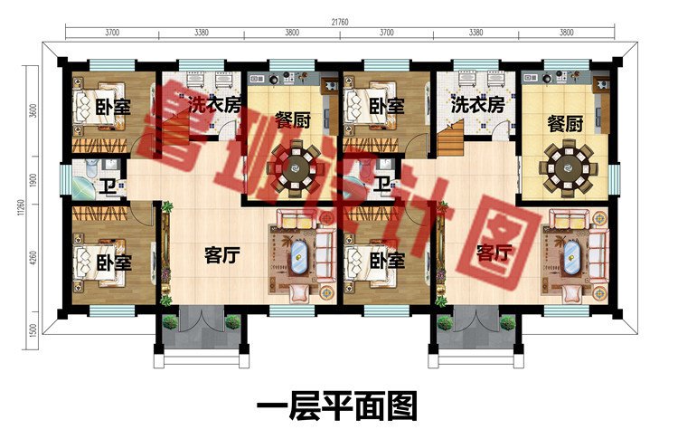 35万左右双拼二层自建别墅设计