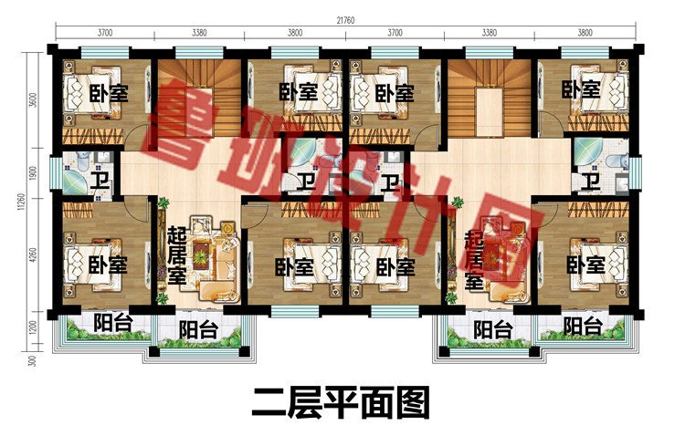 35万左右双拼二层自建别墅设计