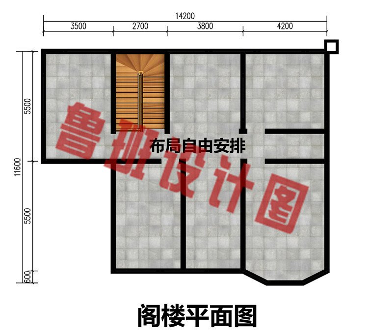 带车库乡村二层自建房