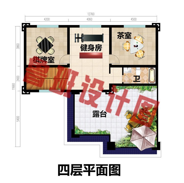 新农村自建四层别墅设计图