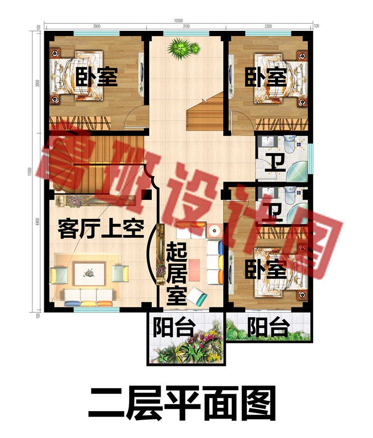 三层复式别墅设计图