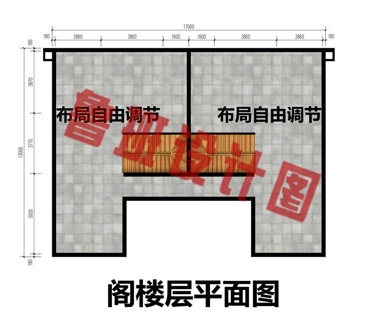 兄弟双拼四合院设计图阁楼