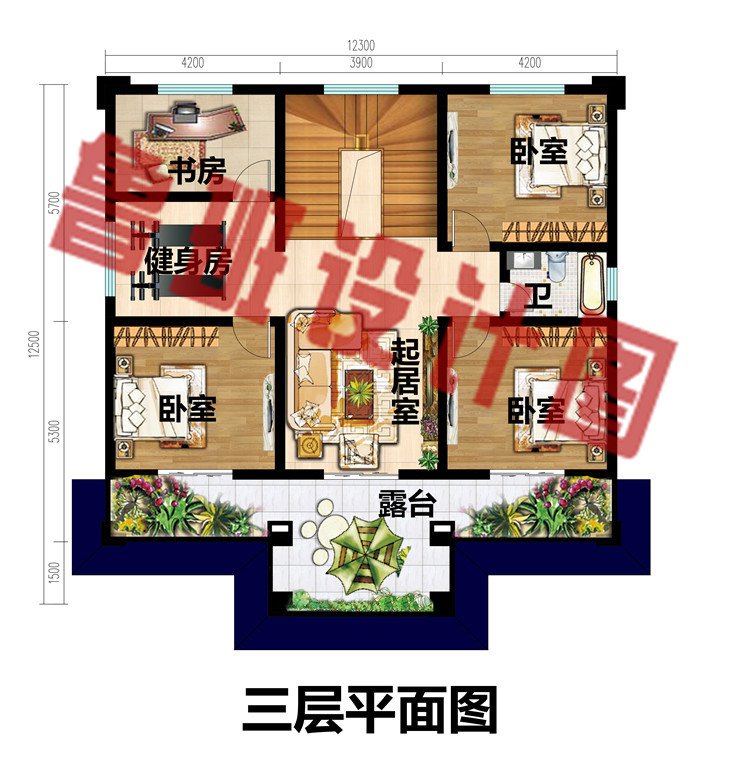 三层新中式风自建别墅