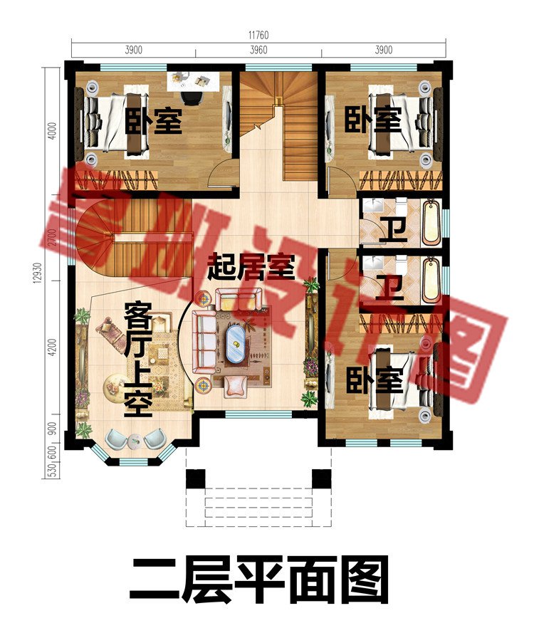 农村自建三层半欧式别墅