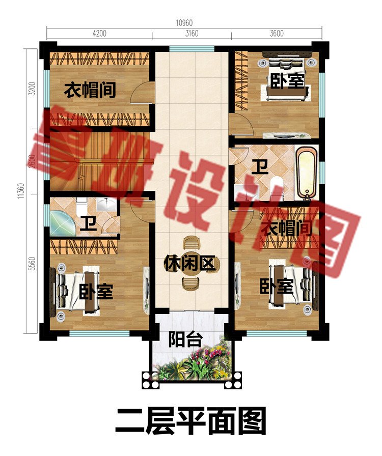 11x11米三层欧式自建房别墅