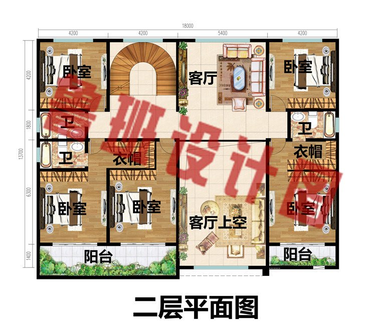 现代风三层新农村建筑设计图