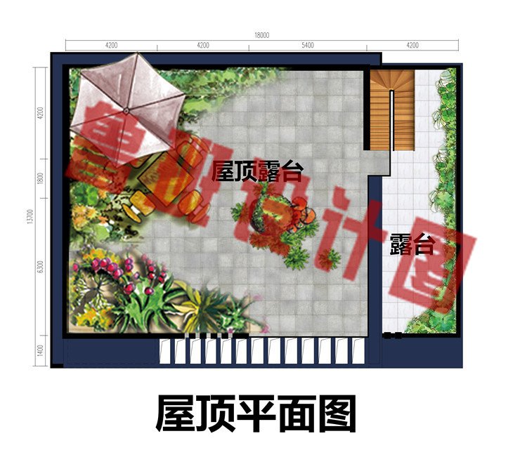 现代风三层新农村建筑设计图