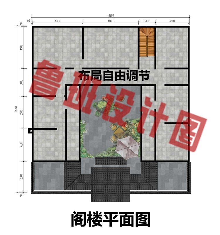 一层中式小院设计施工图