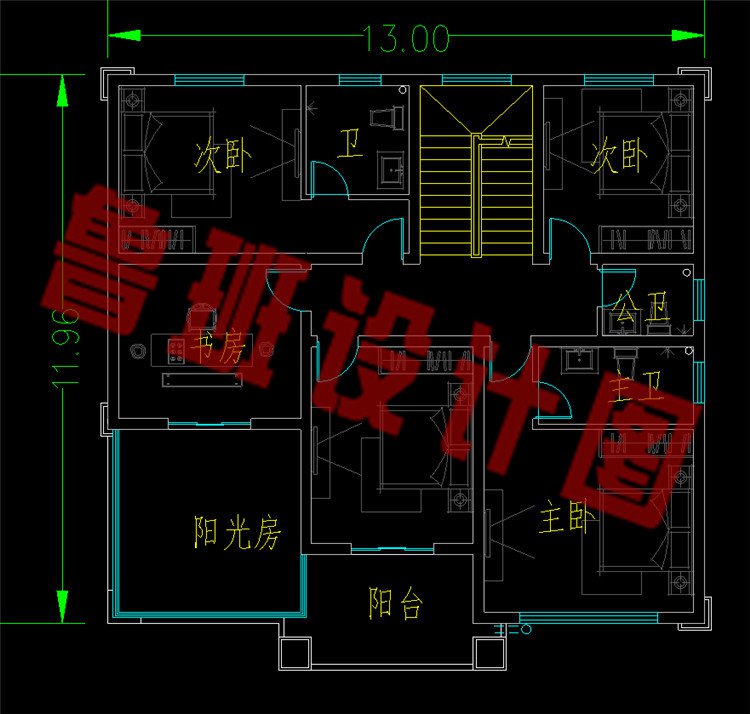 带露台阳光房二层建房别墅二层