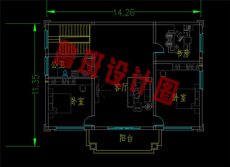 现代风二层别墅二层