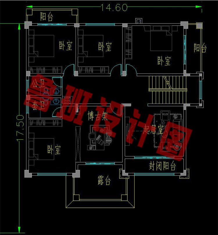 超气派农村四层别墅三层