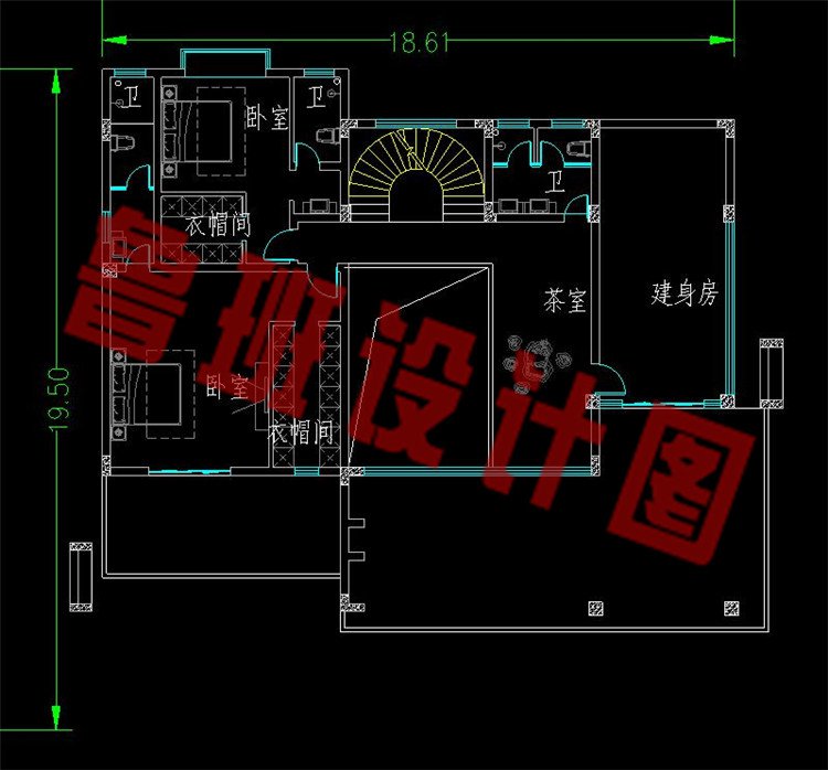 三层现代别墅设计图三层