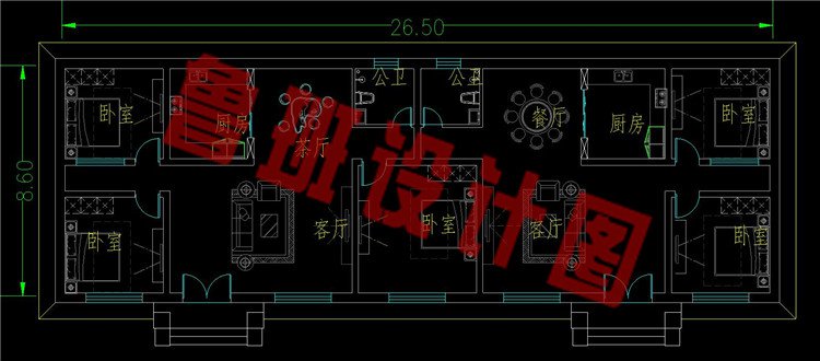 一层平房小面积双拼房屋住宅一层