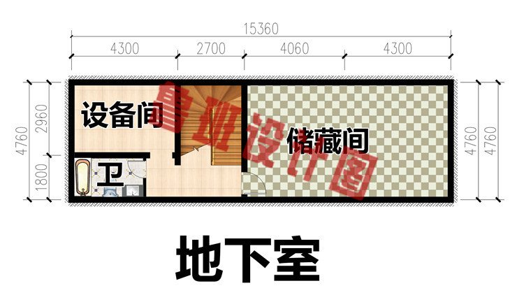 中式二层对称别墅设计图