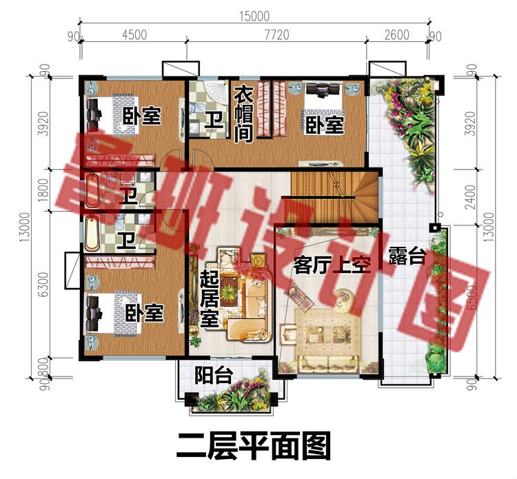 最新款四间二层别墅设计图