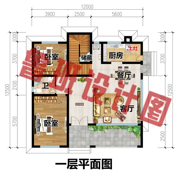 二层现代风别墅设计图