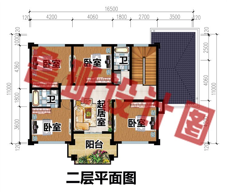 实用型二层别墅设计图