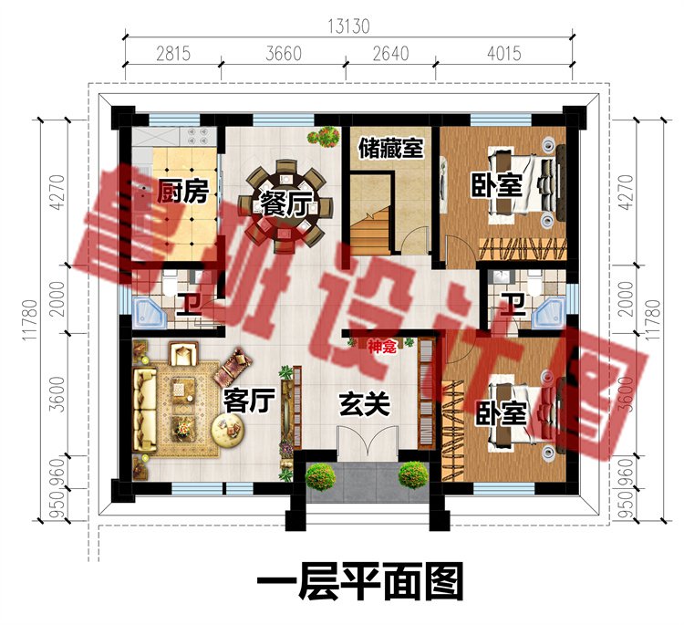 最新款二层农村别墅设计图