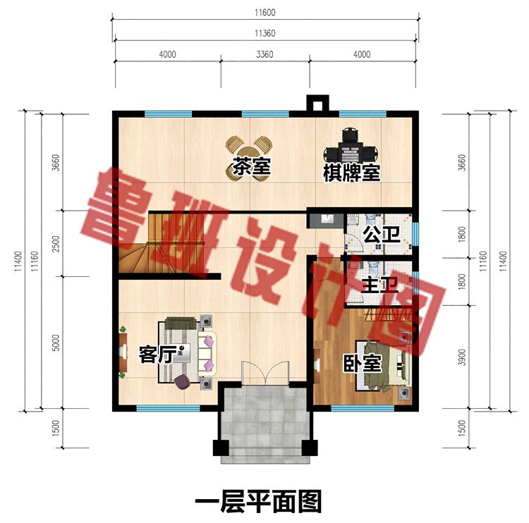 三层农村自建别墅一层