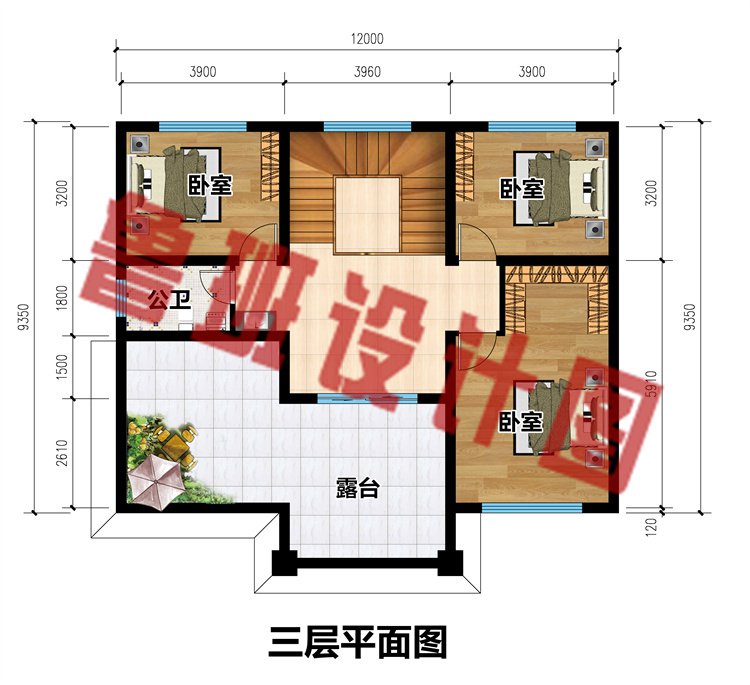 三层欧式别墅三层