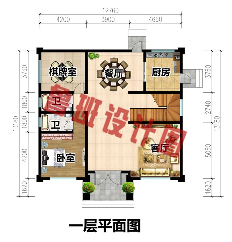农村自建二层半楼房2