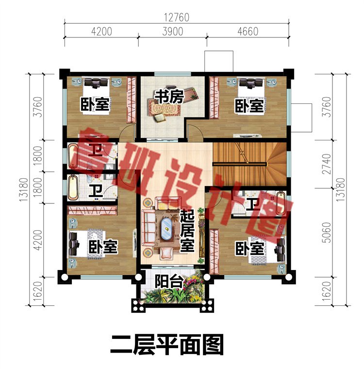 农村自建二层半楼房3